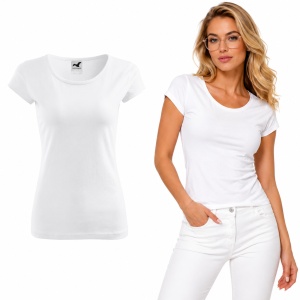 Tricou Damă din Bumbac 100% – Cambrat, Decolteu Rotund, Mâneci Scurte | 25 de Culori - Img 7