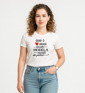 Tricou dama Doar o inima uriasa poate modela - Img 2