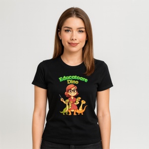 Tricou dama Educatoare Dino - Img 2