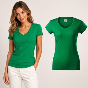 Tricou damă Malfini 162 Fit V-Neck, guler în V, 100% bumbac, 180 g/m², croială cambrată, 13 culori - Img 11