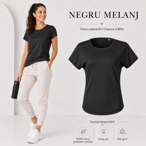 Tricou Damă Malfini Chance GRS 811 – Poliester Reciclat, Extra Dry, Croială Lejeră - Img 12