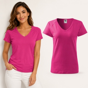 Tricou Damă Malfini Dream 128 cu Guler V – Slim Fit, 95% Bumbac, 14 Culori, XS-3XL - Img 13