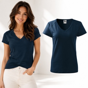 Tricou Damă Malfini Dream 128 cu Guler V – Slim Fit, 95% Bumbac, 14 Culori, XS-3XL - Img 23