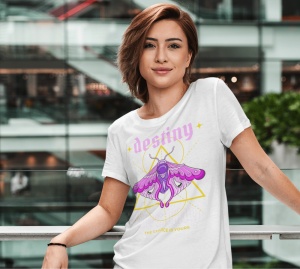 Tricou dama Streetwear - Destiny - din bumbac, personalizat - Cadou - Img 3