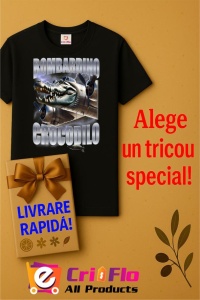 Tricou Dama Tralalero TraLaLa cu Bombardiro Crocodilo Italian Brainrot Meme - Img 8