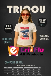 Tricou Dama Tralalero TraLaLa cu Tralalero Tralala Bootleg Brainrot Italian Brainrot Meme (1) - Img 6