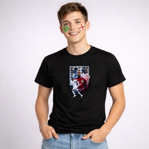Tricou David Beckham World Cup Fifa 2026, din bumbac 100%, tricou negru, Copii | Dama | Barbat - Img 3