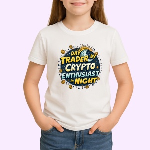 Tricou day trader by crypto night enthusiast, trader ziua pasionat crypto noaptea, Copii | Dama | Barbat - Img 3