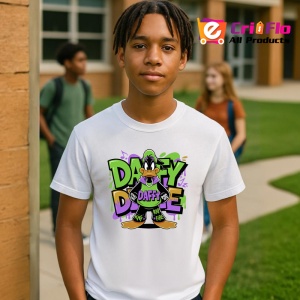 Tricou Donald dope style cu lant si pantaloni largi Copii | Dama | Barbat Barbat - Img 5