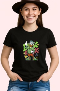 Tricou Donald Duck verde – Peace Mode Copii | Dama | Barbat, negru - Img 3