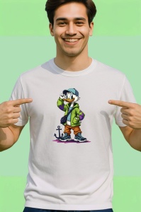Tricou Donald streetwear cu ancora si hanorac verde Copii | Dama | Barbat Barbat - Img 2