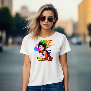 Tricou Dragon Ball Z Fire Tricou Alb - Copii | Dama | Barbat