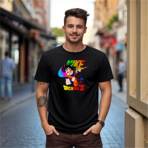 Tricou Dragon Ball Z Fire Tricou Negru - Copii | Dama | Barbat - Img 9
