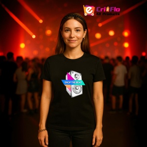 Tricou Drop The Beat Box Sunet, Copii | Dama | Barbat, culoare negru - Img 10