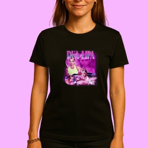 Tricou Dua Lipa - Neon Nostalgia, muzica POP, Dama | Barbat | Copii, Culoare Negru