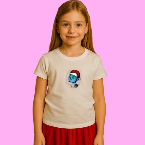 Tricou Earth Santa Planet, din bumbac 100% Copii | Dama | Barbat
