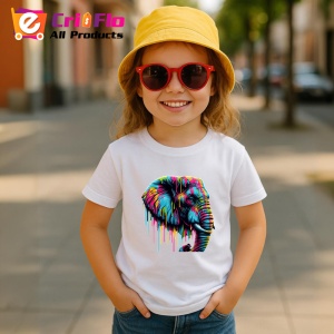 Tricou Elefant stil pop art imagine simbolica si vibranta Copii | Dama | Barbat - Img 11