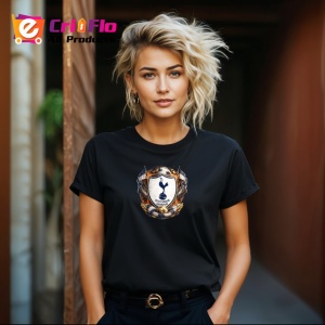 Tricou Emblema Tottenham Hotspur Fotbal Club Anglia, din bumbac 100%, tricou negru Copii | Dama | Barbat - Img 8