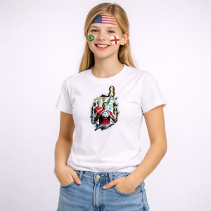 Tricou Emiliano Martínez World Cup Fifa 2026 V3, din bumbac 100%, tricou alb, Copii | Dama | Barbat - Img 3