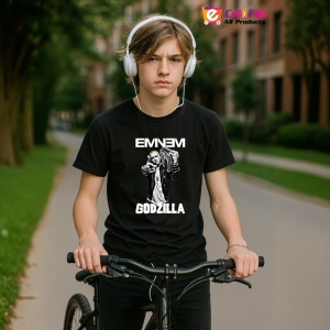Tricou Eminem alb negru casetofon, muzica INDIE, Dama | Barbat | Copii, Culoare Negru - Img 10