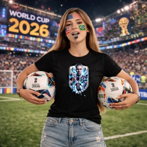 Tricou Erling Haaland Norway World Cup Fifa 2026, din bumbac 100%, tricou negru, Copii | Dama | Barbat - Img 9