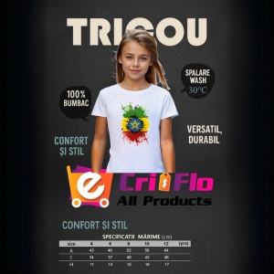 Tricou Ethiopia Steag Splash Art, Copii | Dama | Barbat - Img 8