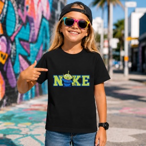 Tricou Extraterestru Toy Story Logo Albastru, din bumbac 100%, tricou negru, Copii | Dama | Barbat - Img 7