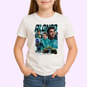 Tricou Fernando Alonso Colaj Echipa Aston Martin Formula 1, Copii | Dama | Barbat - Img 2