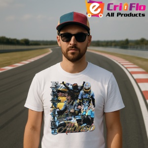 Tricou Fernando Alonso Imagine Curse Masina Si Pilot Formula 1, Copii | Dama | Barbat - Img 4