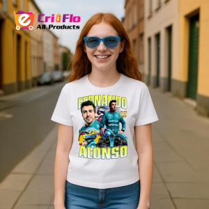 Tricou Fernando Alonso Poster Colaj Echipa Aston Martin Formula 1, Copii | Dama | Barbat - Img 8