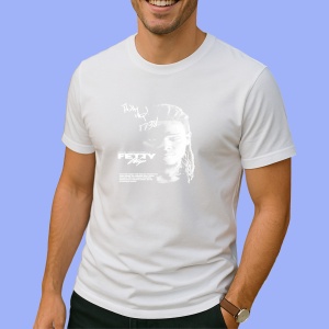 Tricou Fetty Wap - Black & White Portrait, muzica Not Applicable, Dama | Barbat | Copii - Img 2