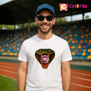 Tricou Fiat Cobra Ataca | Unisex Dama si Barbat - Img 4