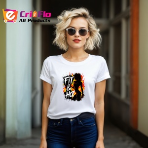 Tricou Fit And Hot Contur Femeie Rosu, Copii | Dama | Barbat - Img 12