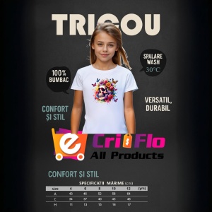 Tricou floral skull pastel pop, craniu pastel cu explozie florala, Copii | Dama | Barbat - Img 9
