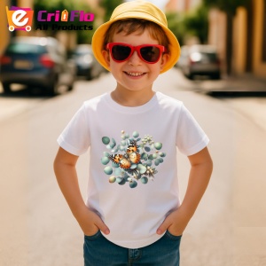 Tricou Fluture portocaliu pe ramuri de eucalipt compozitie botanica Copii | Dama | Barbat Barbat - Img 14
