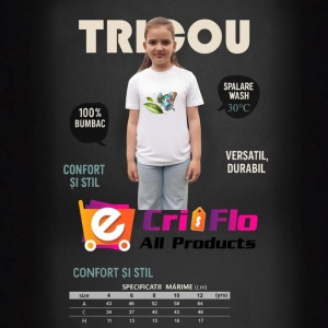 Tricou Fluture turcoaz si maro pe frunze stil botanic realist Copii | Dama | Barbat Barbat - Img 16