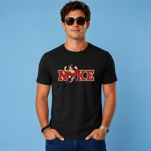 Tricou Foghorn Leghorn Chicken Retro Urban Typography Brown, din bumbac 100%, tricou negru, Copii | Dama | Barbat - Img 3