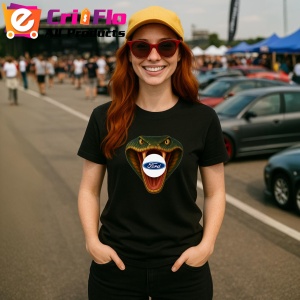 Tricou Ford Cobra Ataca | Unisex Dama si Barbat - Img 4