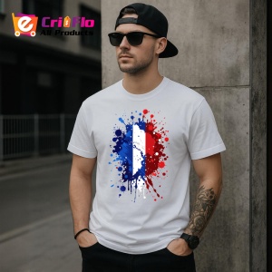 Tricou France Steag Splash Art, Copii | Dama | Barbat - Img 5