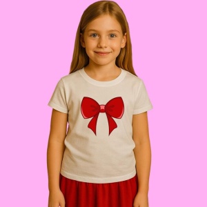 Tricou Funda Rosie Catifea Simpla 2, din bumbac 100%, tricou alb, Copii | Dama | Barbat