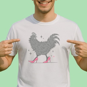 Tricou Gaina pe tocuri - Copii | Dama | Barbat - Img 2
