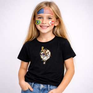 Tricou German National Team World Cup Fifa 2026, din bumbac 100%, tricou negru, Copii | Dama | Barbat - Img 2
