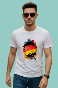 Tricou Germany Steag Splash Art, Copii | Dama | Barbat - Img 2