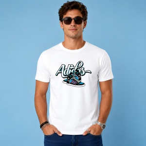 Tricou Ghete Sport Hi Top Graffiti Script Urban Street Fashion, din bumbac 100% Copii | Dama | Barbat - Img 2