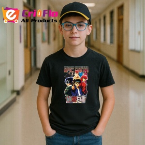 Tricou Ghost Fighter lupta eroica intre bine si rau in stil anime, Copii | Dama | Barbat , tricou negru