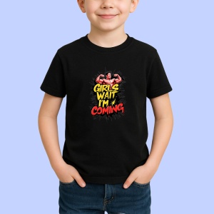 Tricou Girls Wait Im Coming Superman Gym, Copii | Dama | Barbat, culoare negru - Img 2
