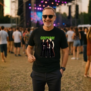 Tricou Green Day v1, muzica Nu Metal, Dama | Barbat | Copii, Culoare Negru - Img 8