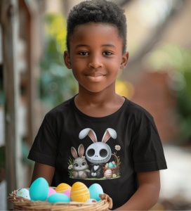 Tricou Haios Copii Personalizat - Easter Jack Skellington - Cadou - Img 2