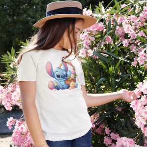 Tricou Haios Copii Personalizat - Easter Stitch - Cadou