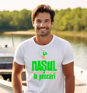 Tricou haios personalizat pentru barbati Nasu la pescari